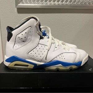 Nike Air Jordan 6 VI Retro BG Sport Blue 2014 Boys Size 5.5Y OG US 384665-107